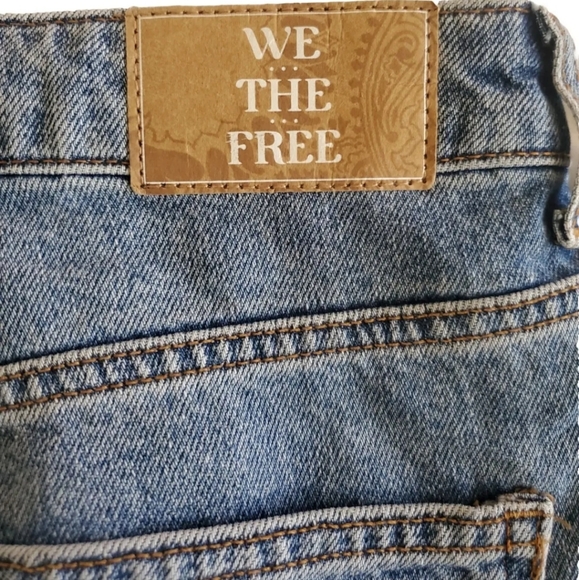 NWT WE THE FREE Free People The Pacifica High Rise Slim Straight Leg Sz 32 $78 - Picture 3 of 7